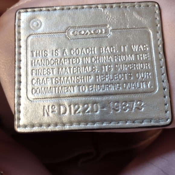 Coach Poppy Sateen Signature Monogram Crossbody Bag - Picture 12 of 13